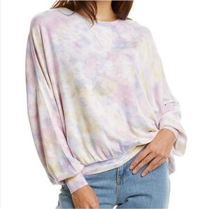 Young Fabulous & Broke Juliette Pastel Tie-Dye Top Size Large
